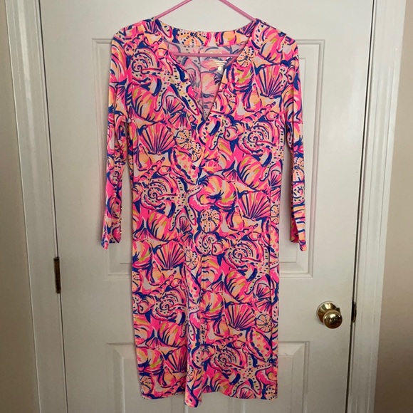 Lilly Pulitzer 3/4 Length Sleeve Dress - Picture 1 of 5